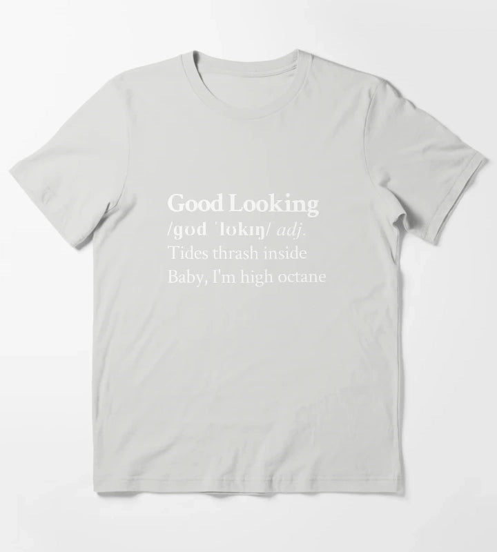 Suki Waterhouse Aesthetic Quote Lyrics Black T-Shirt Light Grey