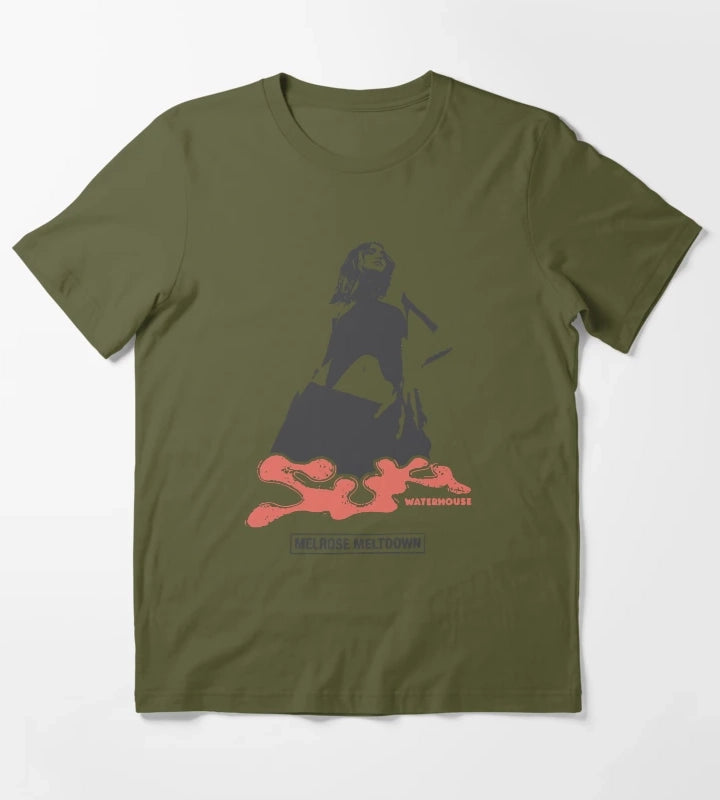Suki Waterhouse Merch Melrose Meltdown T-Shirt Olive Green