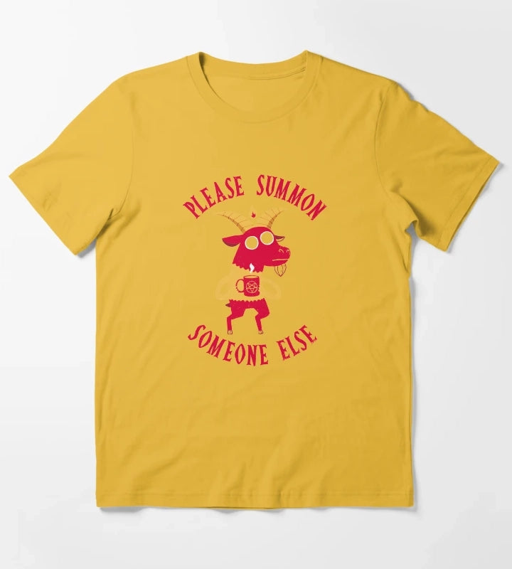 Summon Someone Else T-Shirt Yellow
