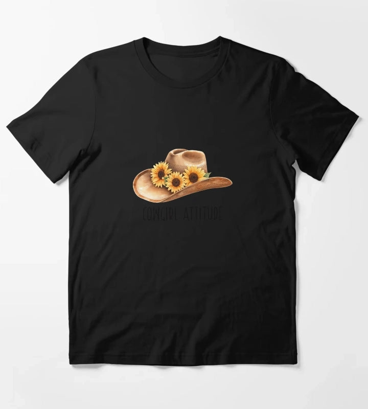 Sunflower Cowgirl Hat cowgirl attitude T-Shirt