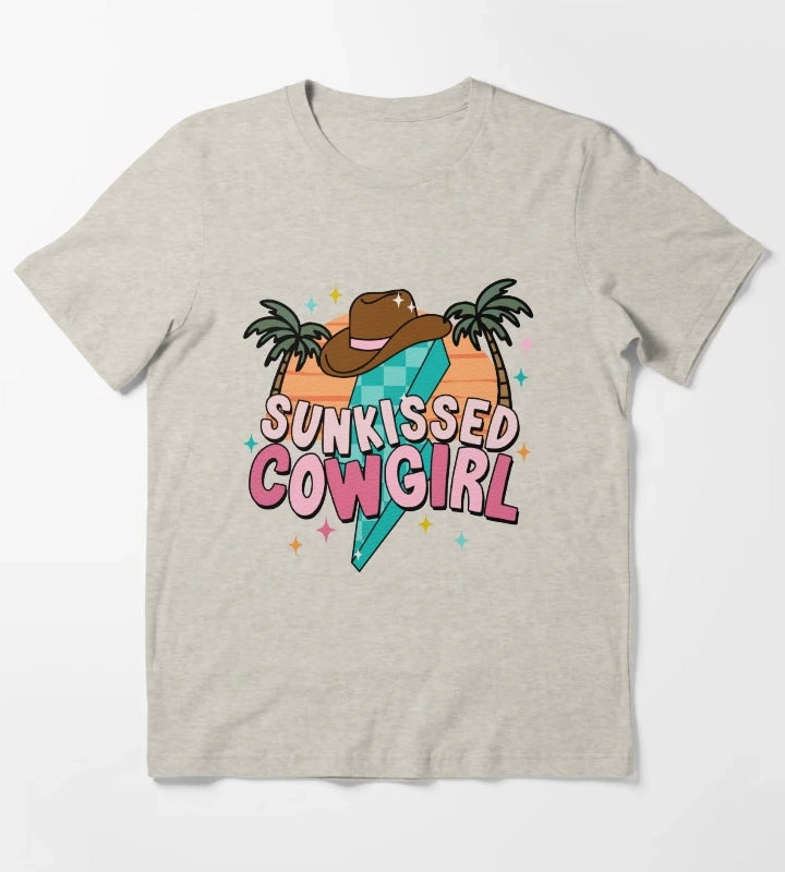Sunkissed Cowgirl Coastal Cowgirl Chic T-Shirt Cream