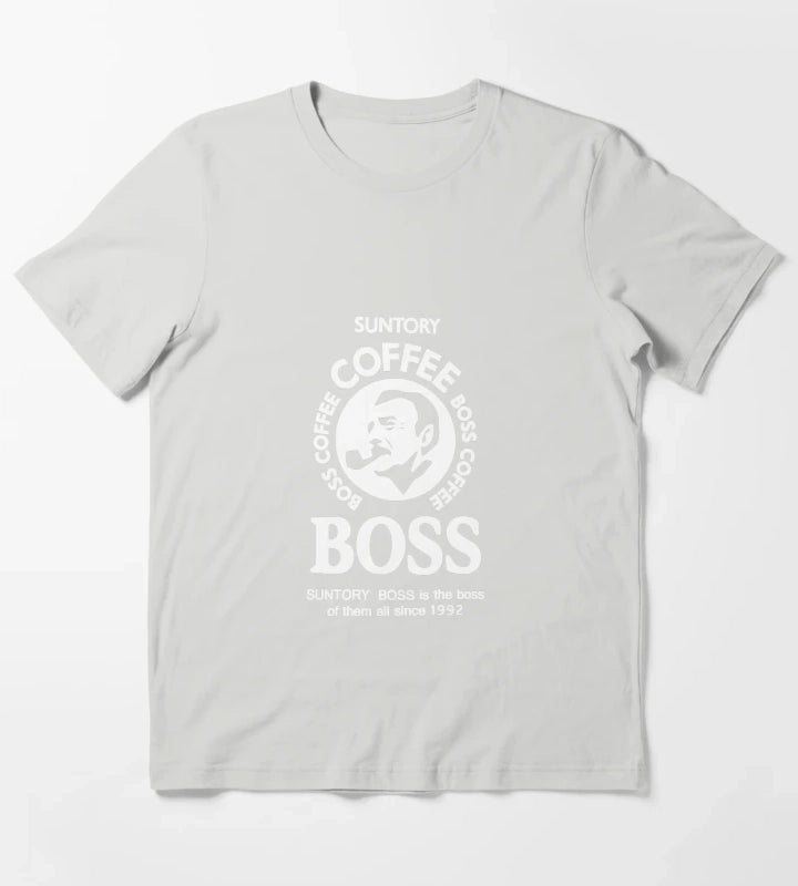 Suntory Boss Coffee T-Shirt Light Grey