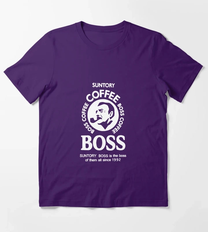 Suntory Boss Coffee T-Shirt Purple