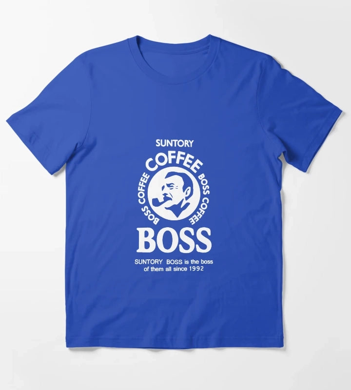 Suntory Boss Coffee T-Shirt Blue