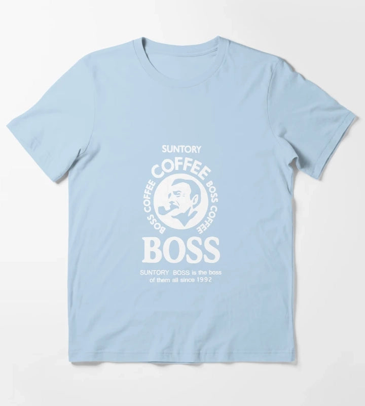 Suntory Boss Coffee T-Shirt Sky Blue