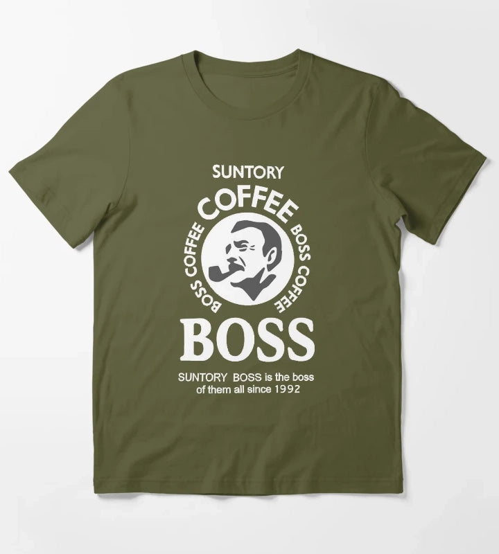 Suntory Boss T-Shirt Olive Green