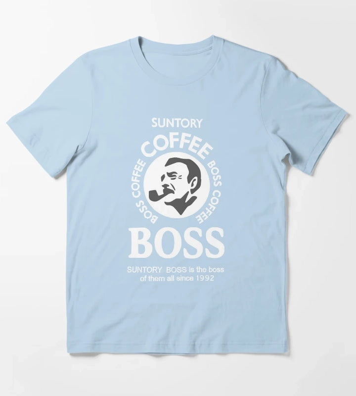 Suntory Boss T-Shirt Sky Blue