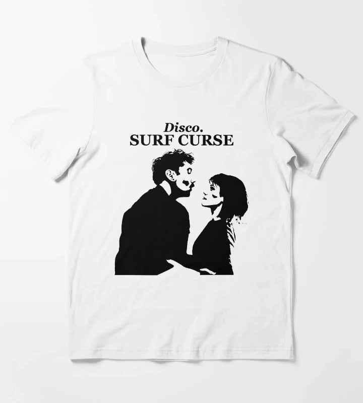 Surf Curse Disco Design T-Shirt White