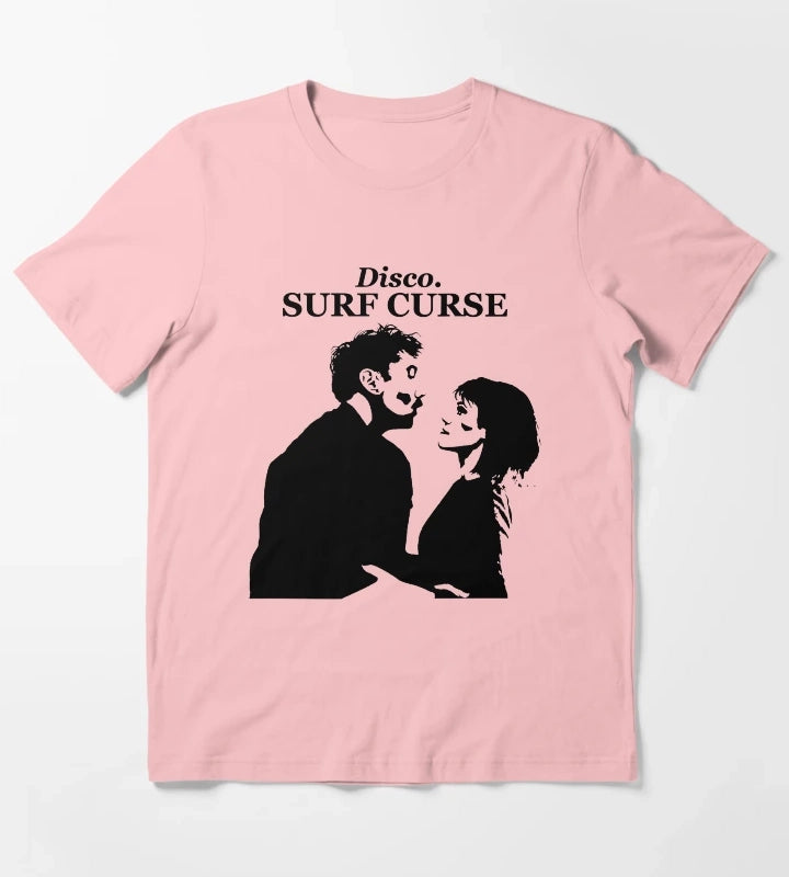 Surf Curse Disco Design T-Shirt Dark Grey