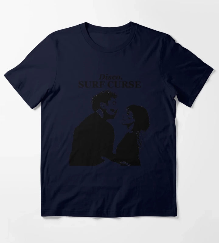Surf Curse Disco Design T-Shirt Navy