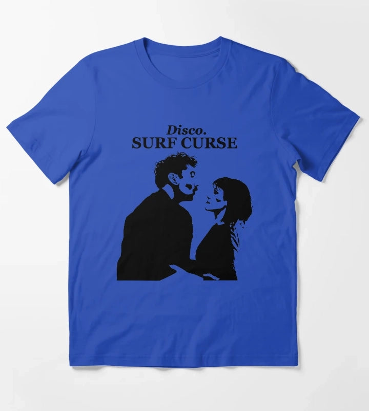 Surf Curse Disco Design T-Shirt Blue