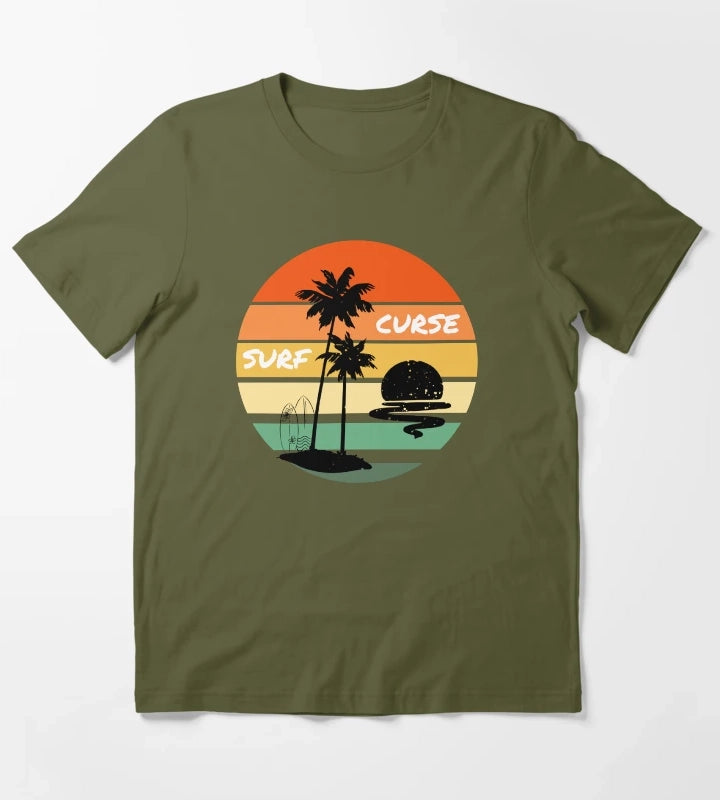 Surf Curse T-Shirt Olive Green
