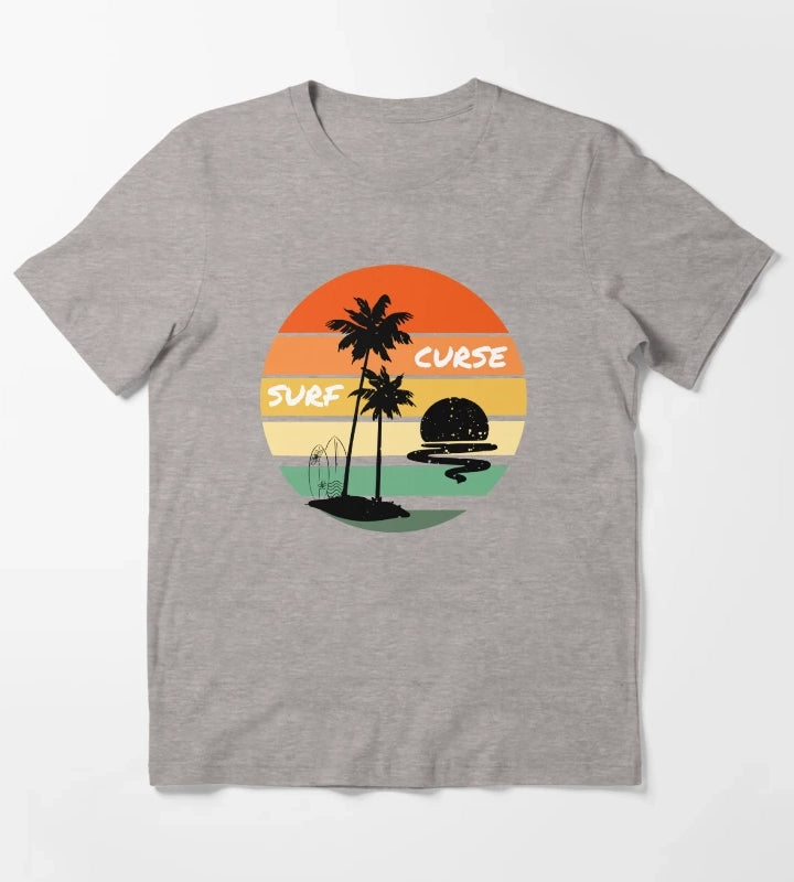 Surf Curse T-Shirt Heather Grey