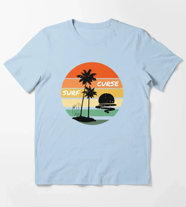 Surf Curse T-Shirt Sky Blue