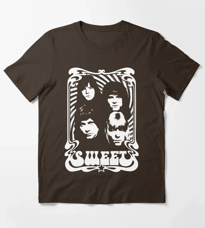 Sweet Band Shirt T-Shirt Brown