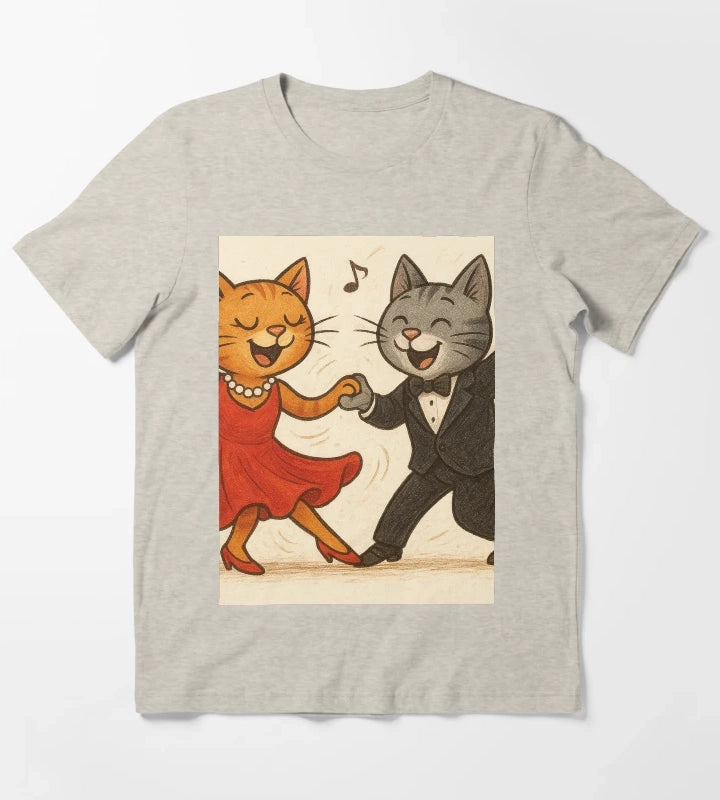 Swing dancing with cats T-Shirt Cream