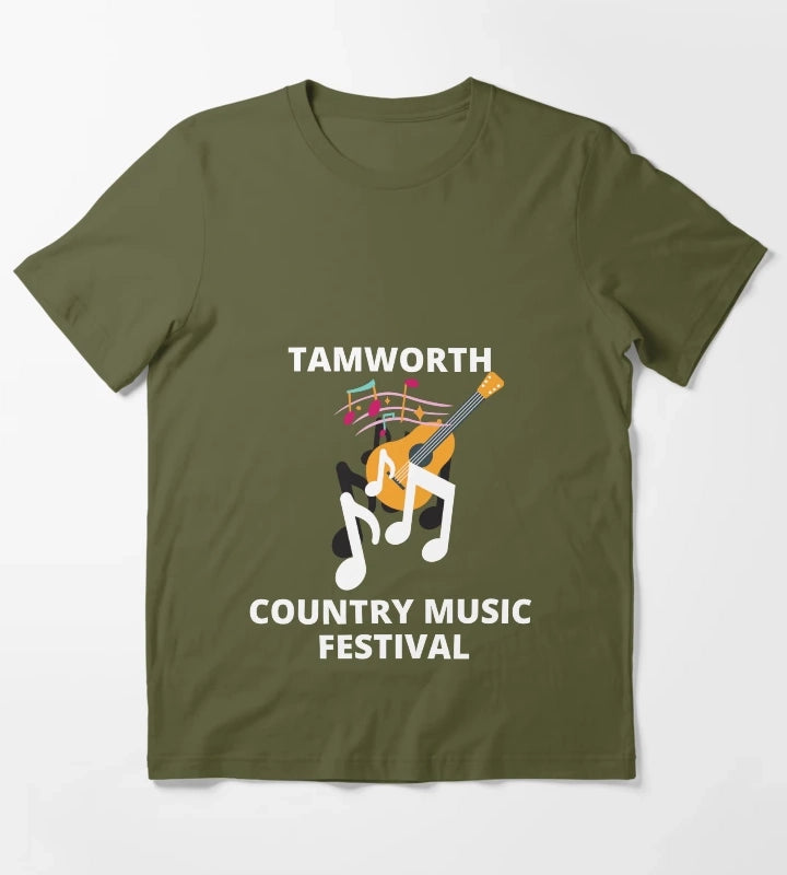 TAMWORTH COUNTRY MUSIC FESTIVAL T-Shirt Olive Green