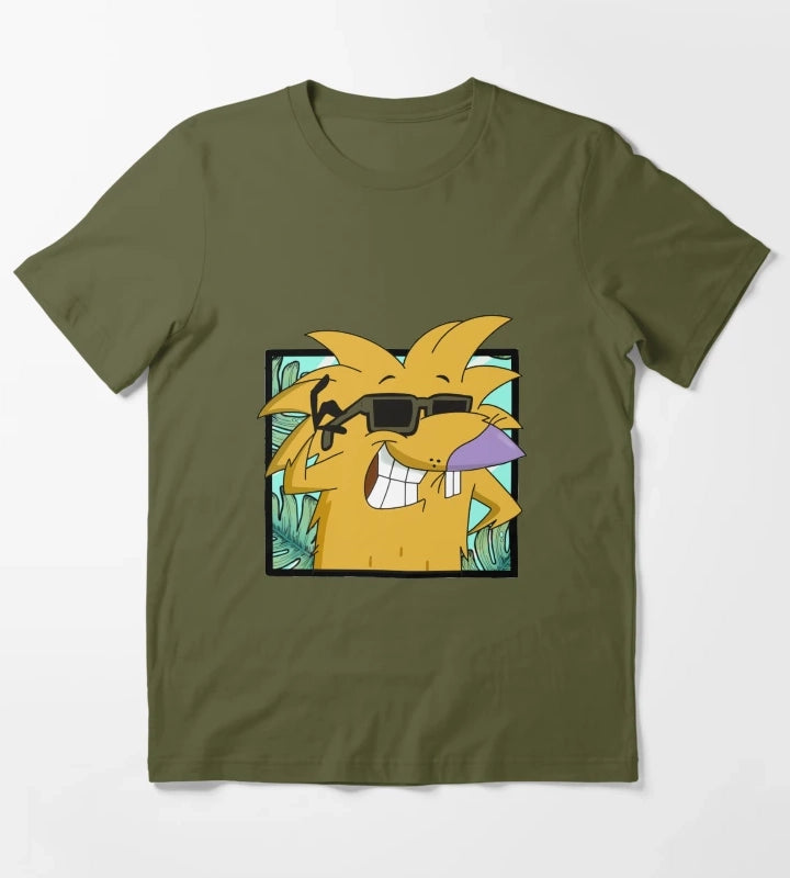 THE ANGRY BEAVERS T-Shirt Olive Green