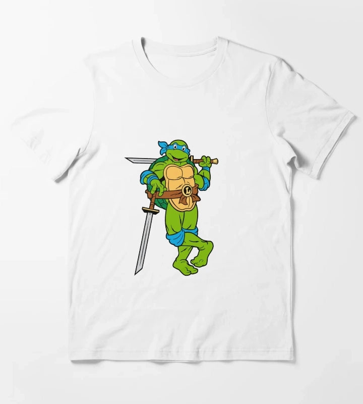 TMNT Leonardo Classic Retro TShirt Sweatshirt Hoodie T-Shirt White