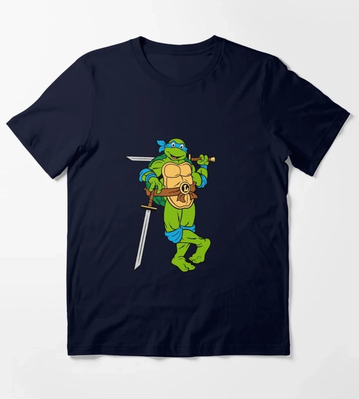 TMNT Leonardo Classic Retro TShirt Sweatshirt Hoodie T-Shirt Navy