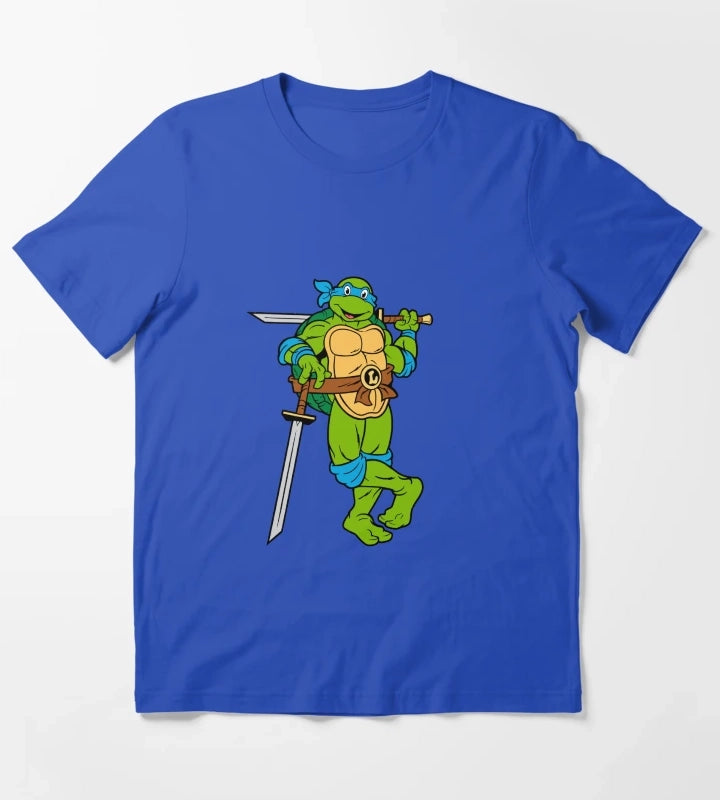 TMNT Leonardo Classic Retro TShirt Sweatshirt Hoodie T-Shirt Blue