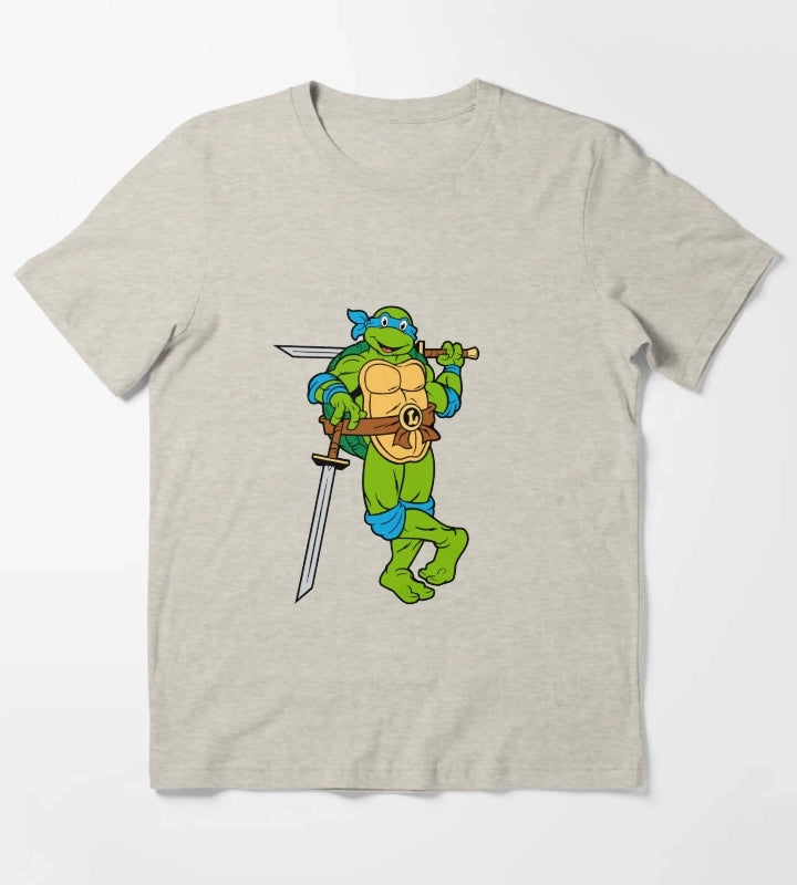 TMNT Leonardo Classic Retro TShirt Sweatshirt Hoodie T-Shirt Cream