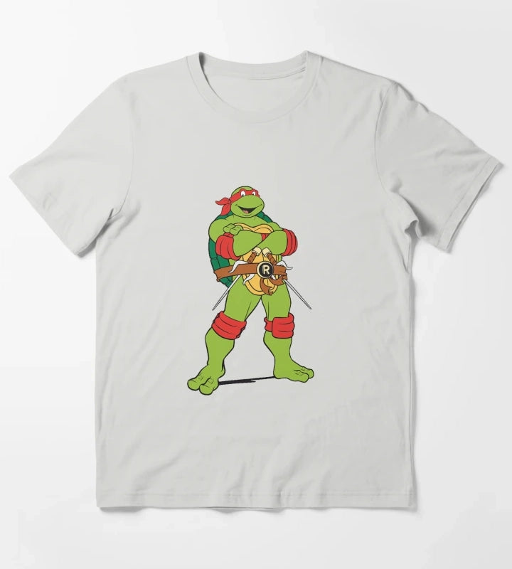 TMNT Raphael Classic Retro TShirt Sweatshirt Hoodie T-Shirt Light Grey