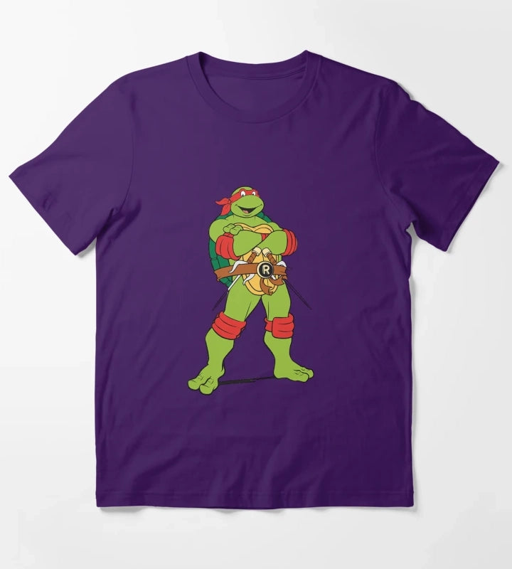 TMNT Raphael Classic Retro TShirt Sweatshirt Hoodie T-Shirt Purple