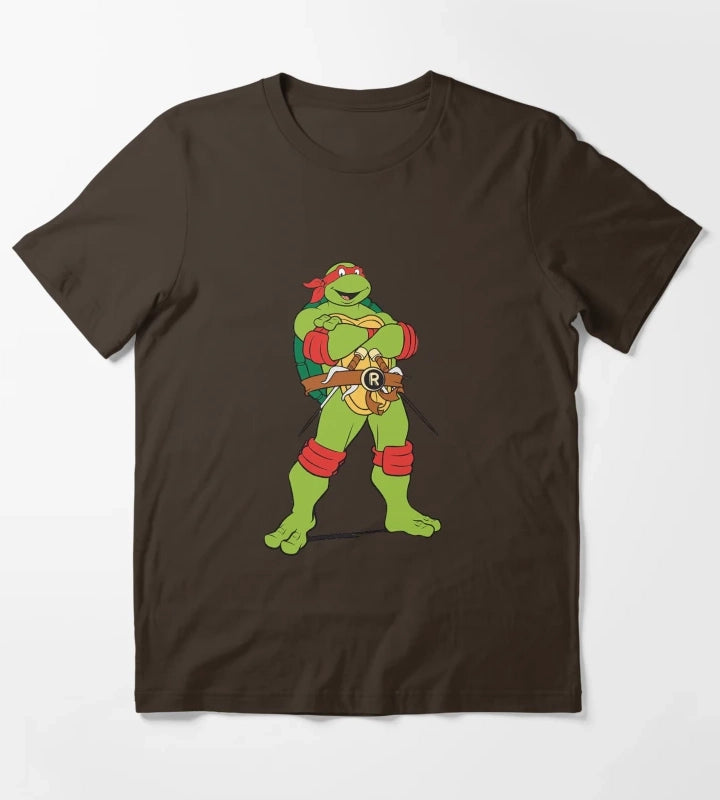 TMNT Raphael Classic Retro TShirt Sweatshirt Hoodie T-Shirt Brown