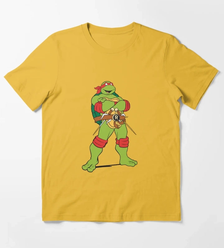 TMNT Raphael Classic Retro TShirt Sweatshirt Hoodie T-Shirt Yellow