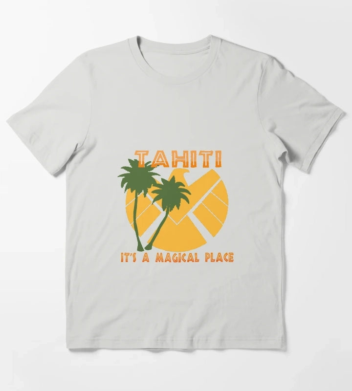 Tahiti Shield T-Shirt Light Grey