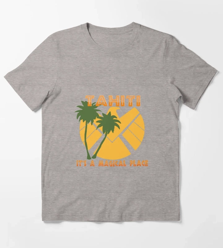 Tahiti Shield T-Shirt Heather Grey