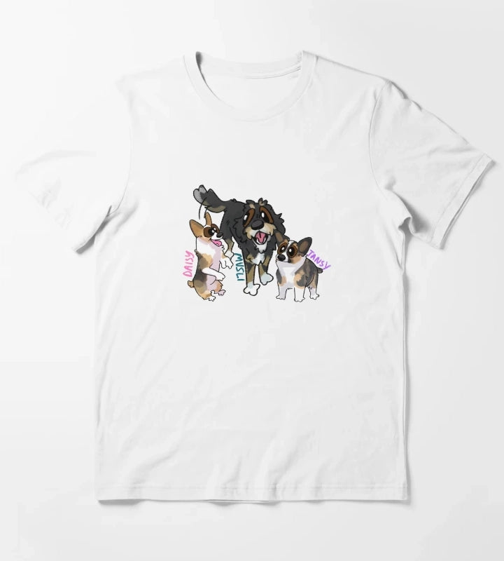 Tansy Daisy and Musli T-Shirt White