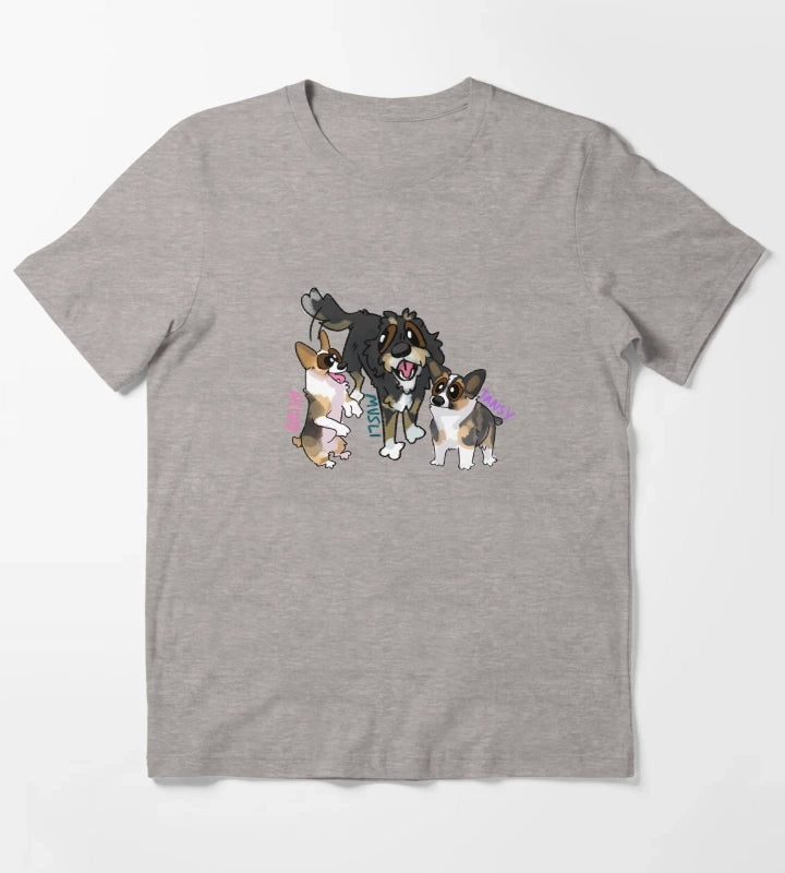 Tansy Daisy and Musli T-Shirt Heather Grey