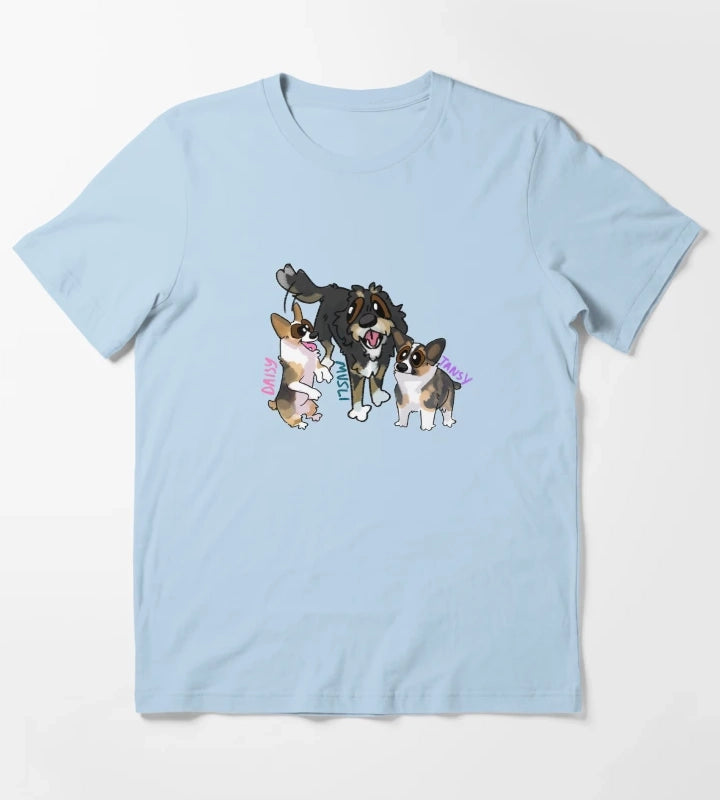 Tansy Daisy and Musli T-Shirt Sky Blue