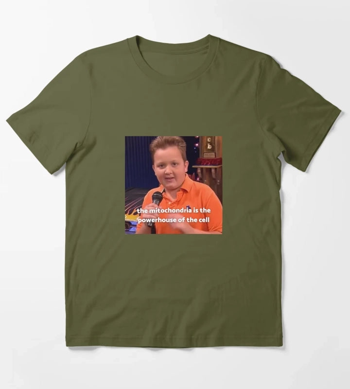 Teacher Gibby iCarly T-Shirt Olive Green