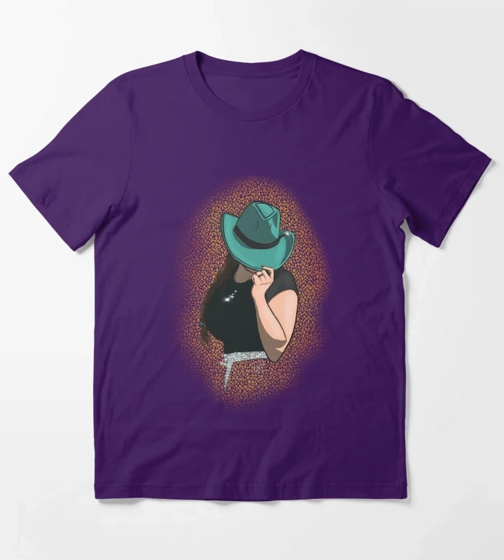 Teal Cowgirl T-Shirt Purple