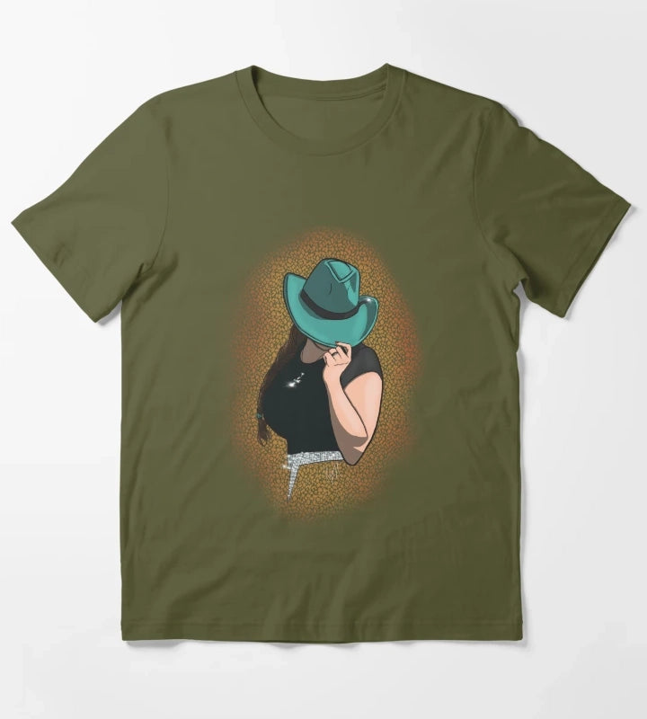 Teal Cowgirl T-Shirt Olive Green
