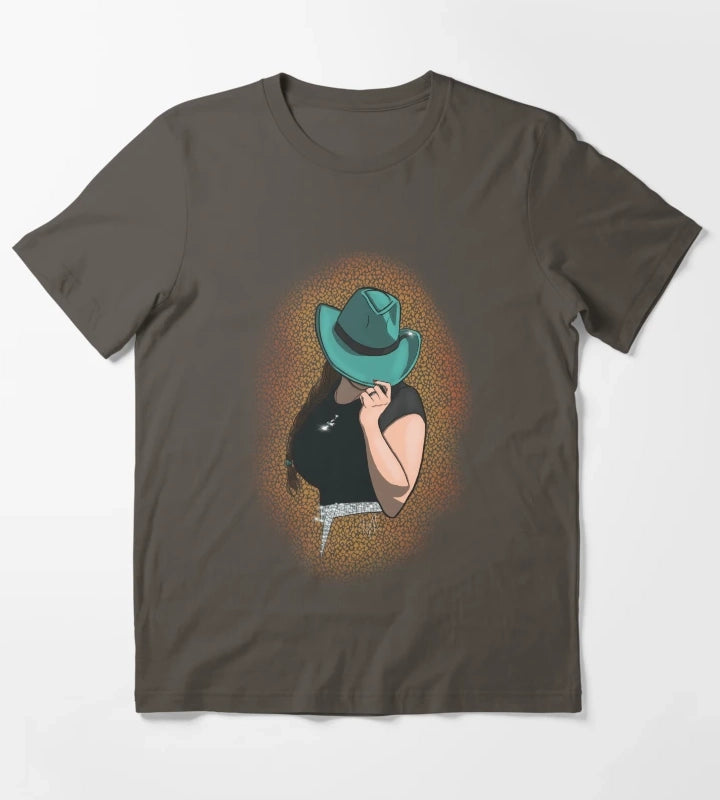 Teal Cowgirl T-Shirt Dark Grey