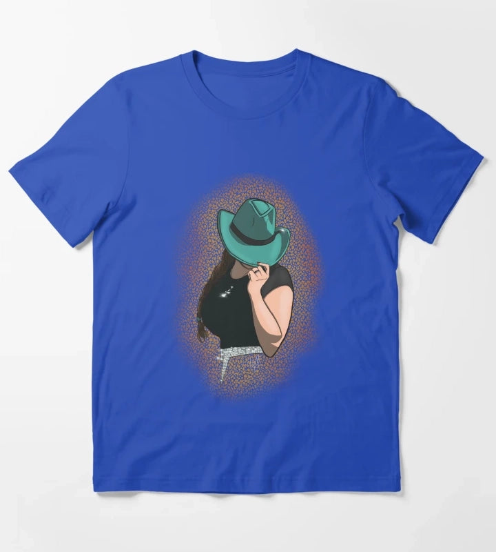 Teal Cowgirl T-Shirt Blue