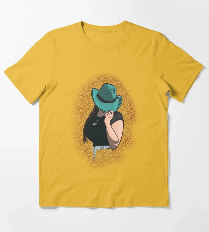 Teal Cowgirl T-Shirt Yellow