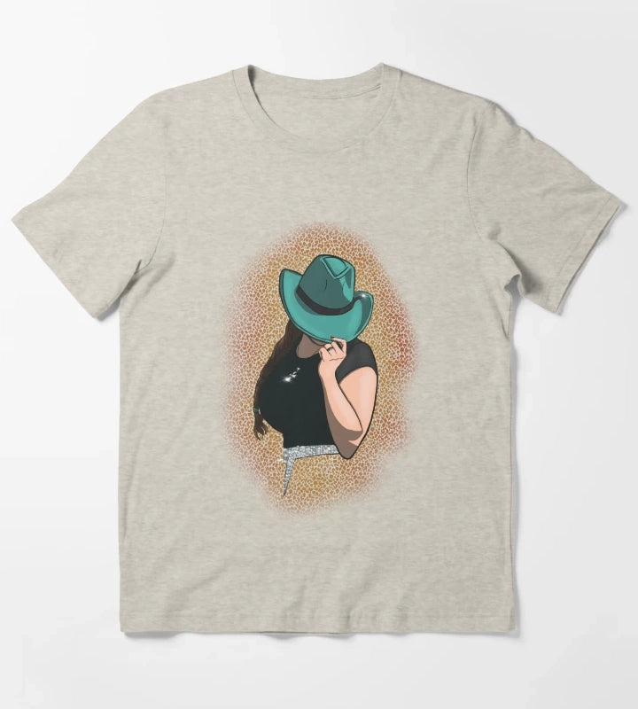Teal Cowgirl T-Shirt Cream