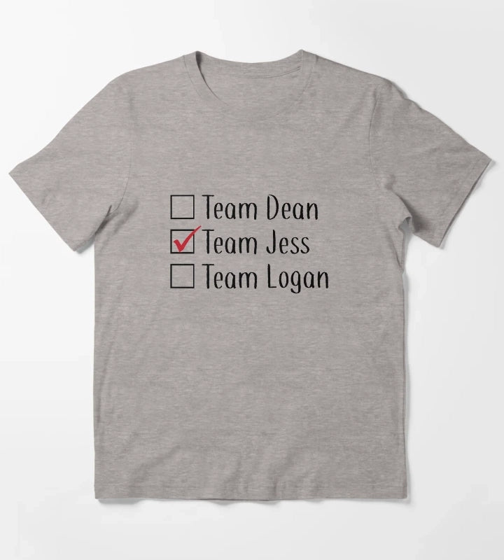 Team Jess T-Shirt Heather Grey