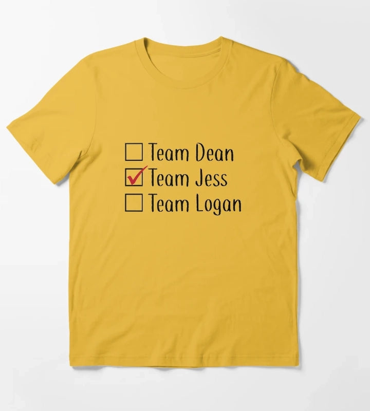 Team Jess T-Shirt Yellow