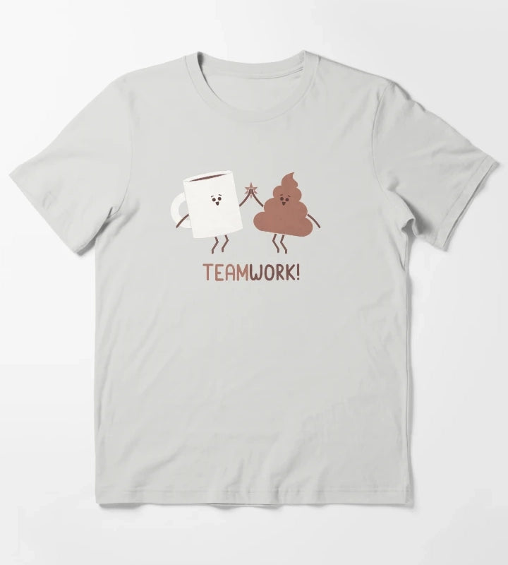 Teamwork T-Shirt Light Grey