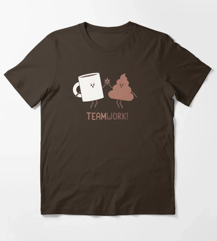 Teamwork T-Shirt Brown