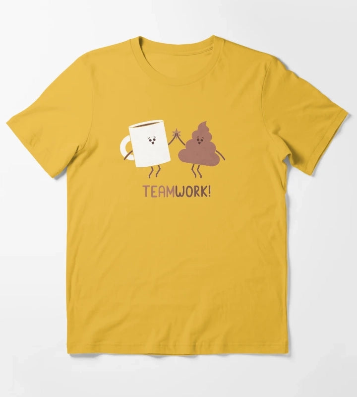 Teamwork T-Shirt Yellow