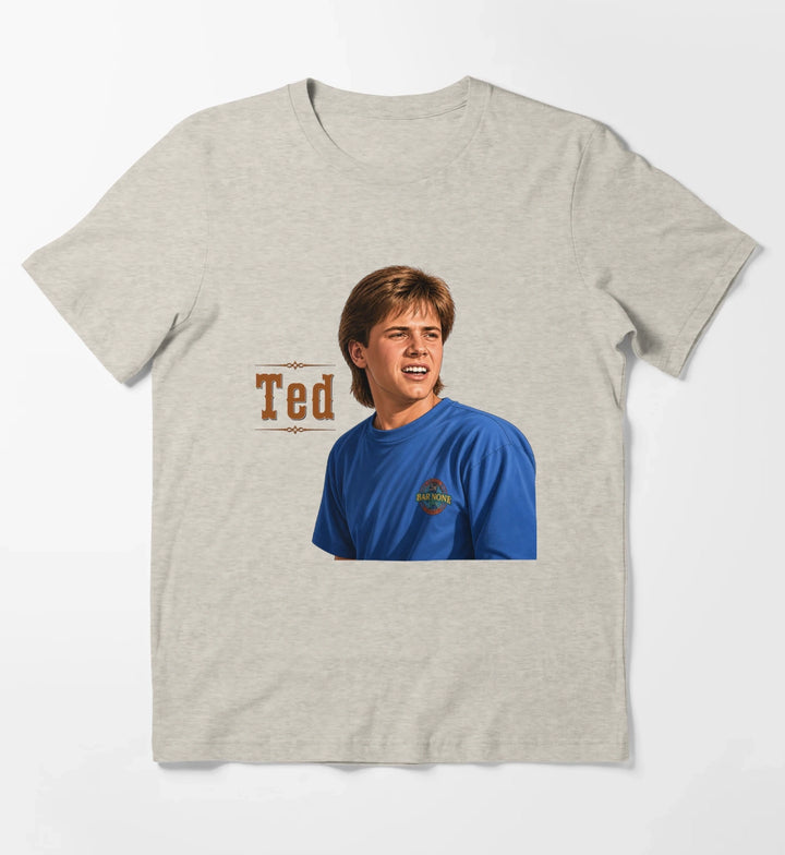 Ted Hey Dude Inspired Vintage Western Portrait TShirt 90s Nickelodeon Retro Ranch Graphic T-Shirt Cream
