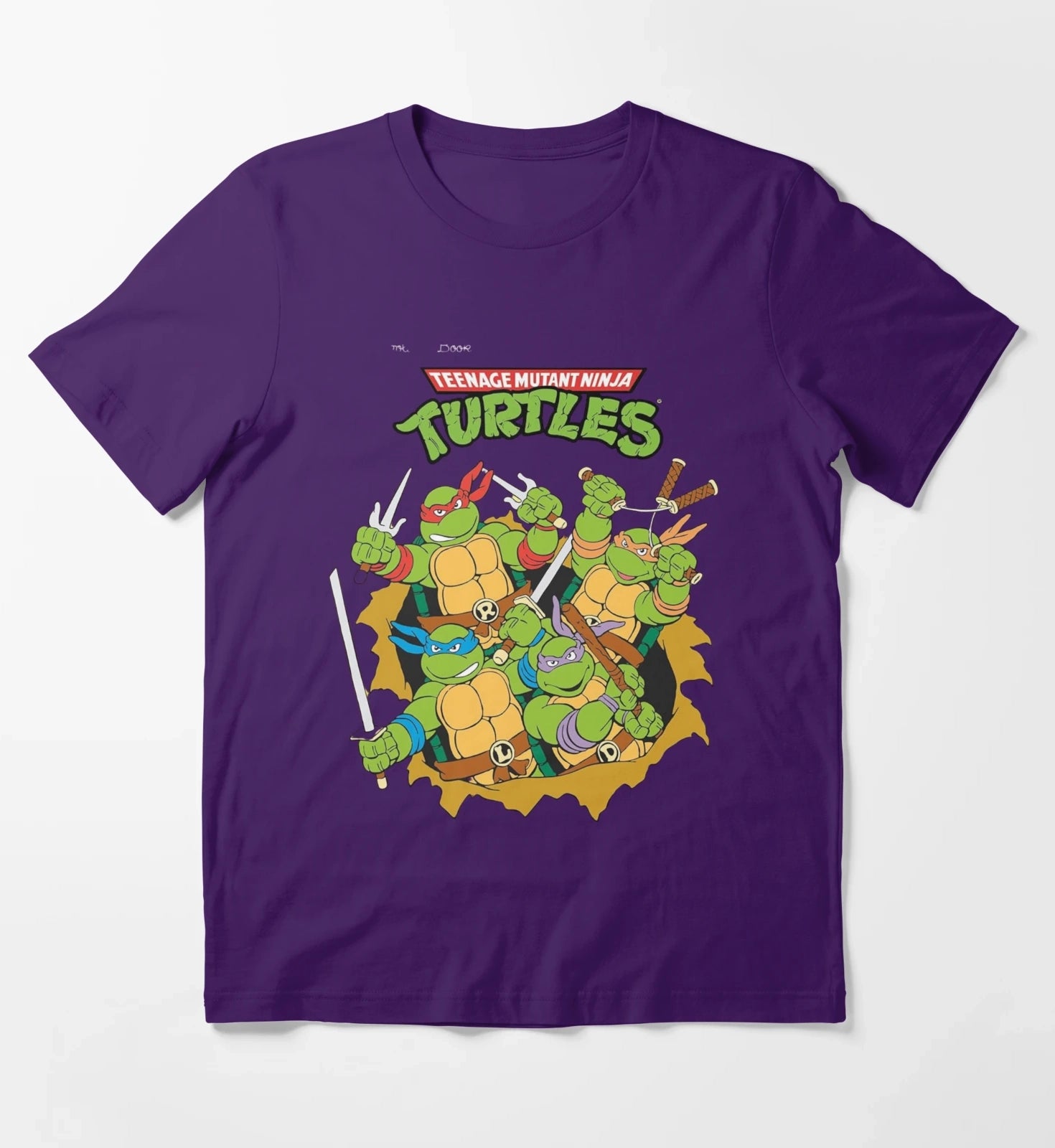 Teenage Mutant Ninja Classic Retro Logo TShirt Hoodies Sweatshirt T-Shirt Purple