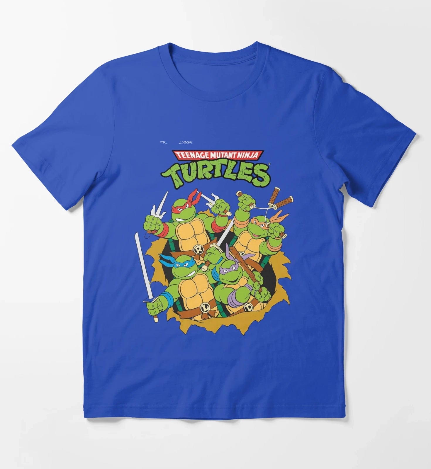 Teenage Mutant Ninja Classic Retro Logo TShirt Hoodies Sweatshirt T-Shirt Blue